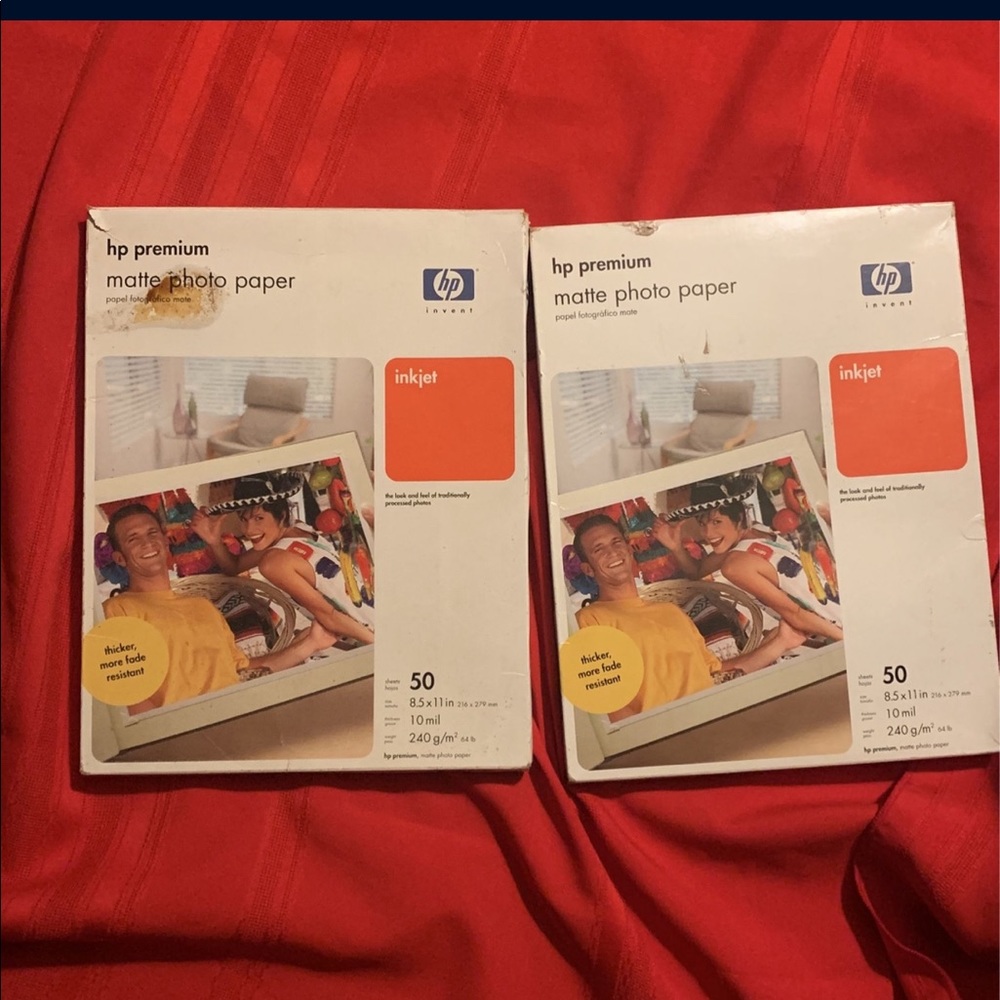 HP Premium 8.5”x11” Matte Photo Paper
